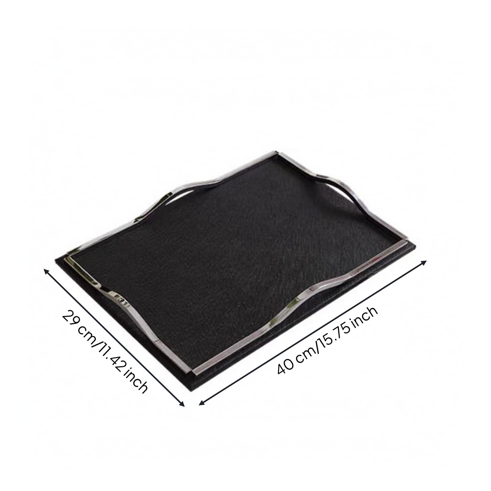 Colcolo Banja corativa Rectangular Vajilla | BOR Ondulado realzado, para Recibidor, 40x29x4.5cm