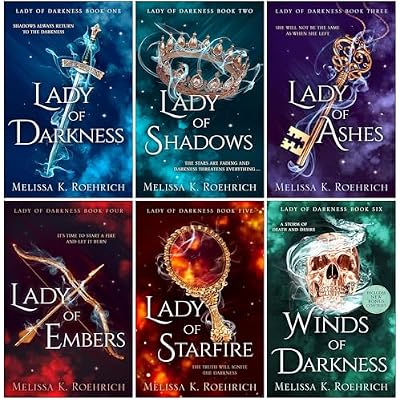 Lady of Darkness Series 6 Books Collection Set By Melissa K. Roehrich