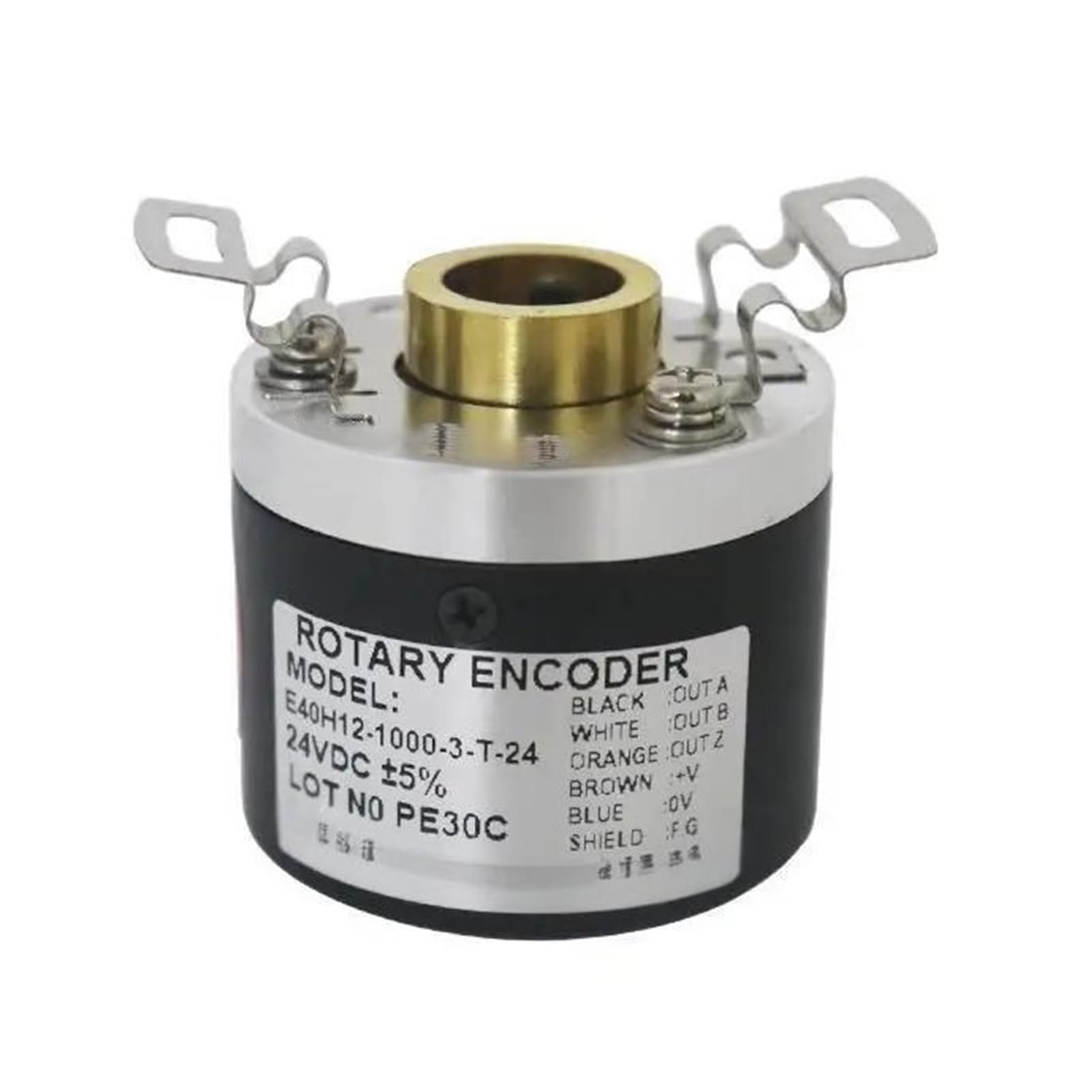 HUUOQIWY Hole Dia 12mm E40H12 E40HB12 Rotary Encoder E40H6/8/10-1000-3-T-24 600 2000 1024-6-L-5 360 100(-3-T-5-800)