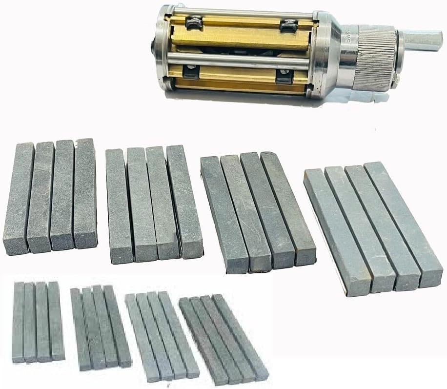 Cylinder Engine Hone Kit 2"-3" Honing Machine + 4 Types of 8 Sets Honing Stones-Amz757