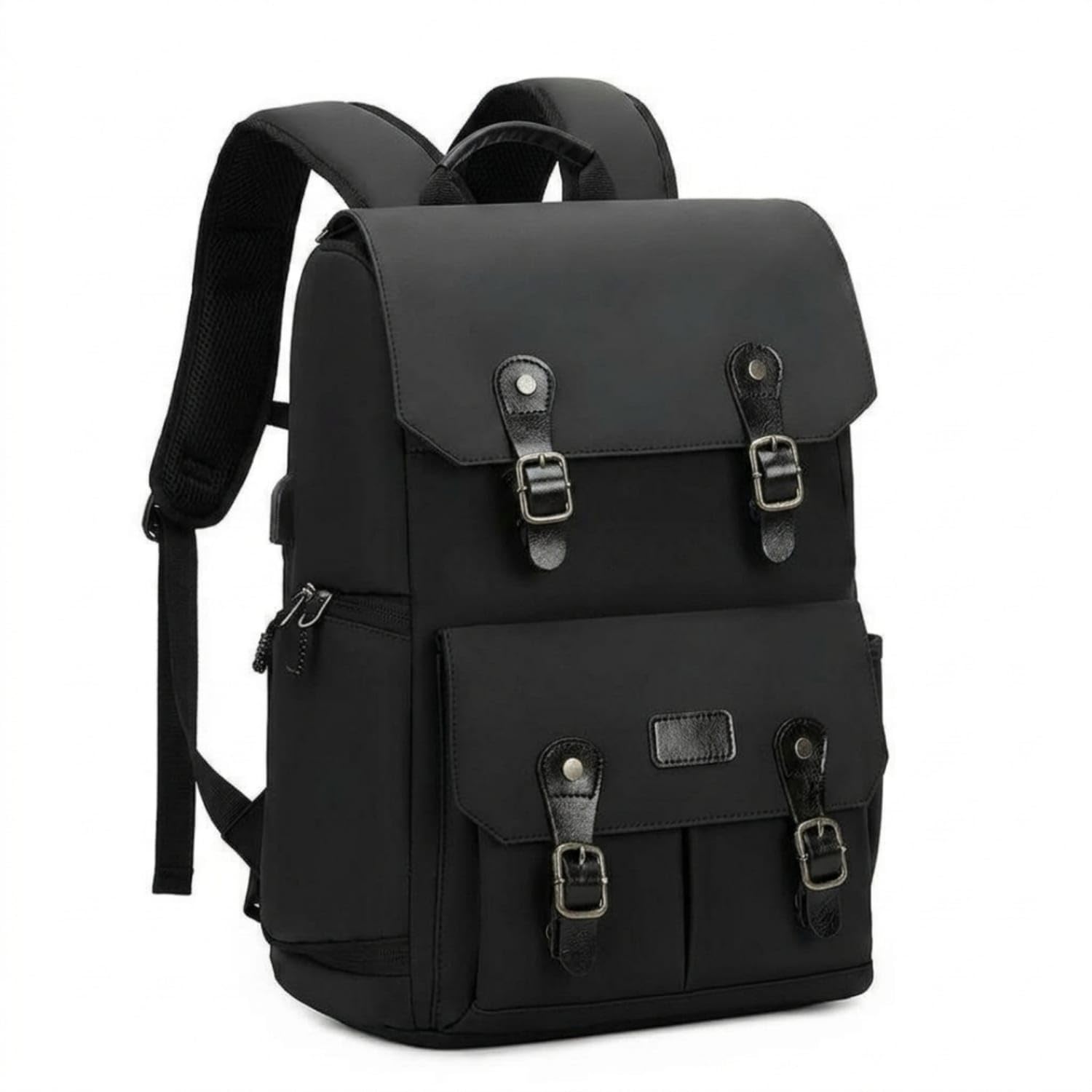Rain Cover Waterproof Camera Backpack Oxford Cloth Clamshell Camera Backpack Padded Gear Carrier Adjustable Dividers, Black, Upgraded Camera|Cases Bags & Covers|Cameras & Photo-picture-17