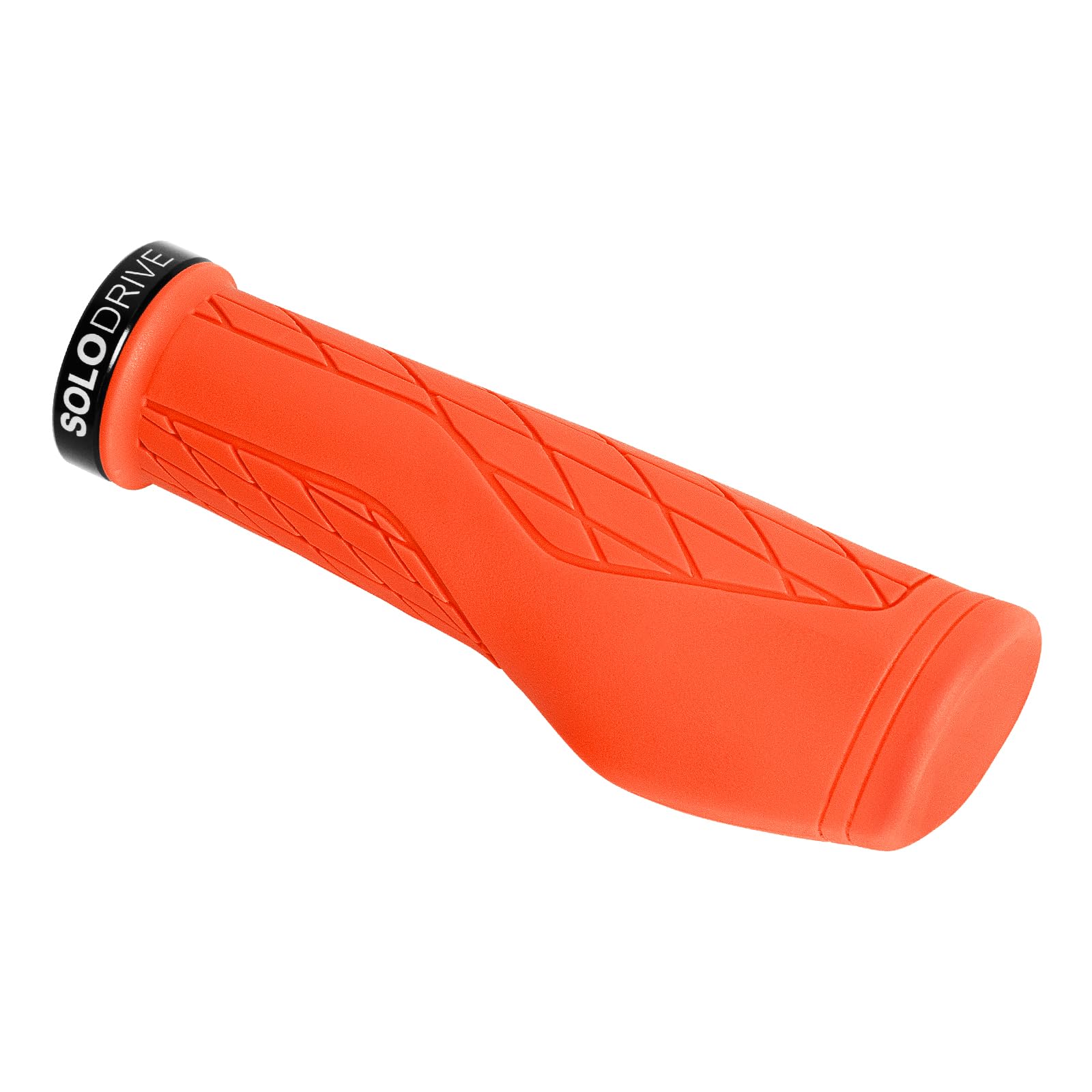 SOLODRIVE Impugnature per Bicicletta da Montagna Ergonomiche, Manopole Comfortevoli per Manubrio, Single Lock-on e Antiscivolo, Adatte per MTB, E-Bike, Hybrid e Scooter
