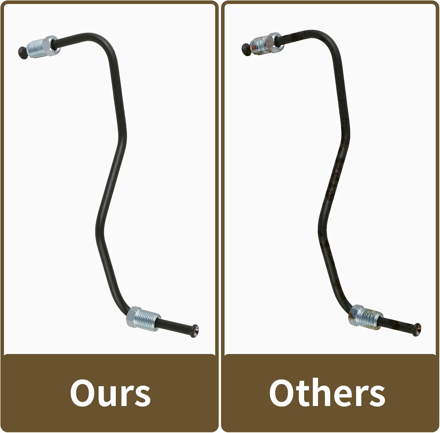 MuHize Front Brake Line Pipe - 47316-35250 4731635250 Left Brake Tube Caliper To Flex Hose No.6 Fit for 1996 1997 1998 1999 2000 2001 2002 Toyota 4Runner