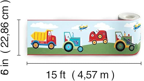 Miniatura 8 de RoomMates Transportation Peel and Stick pegatinas de pared