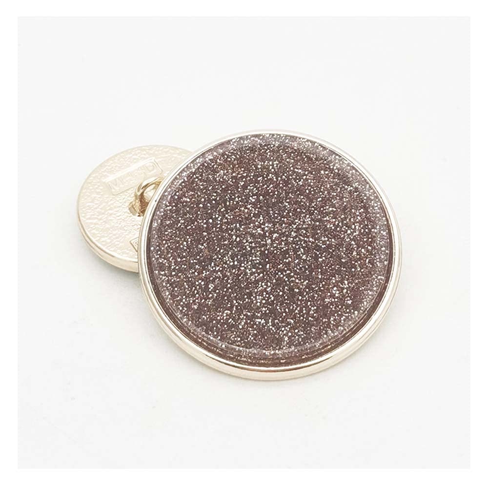 5 PCS Metal Round Shank Button Many Sizes Special Sparkling Buttons for Clothes Bags Decor Sewing Crafts