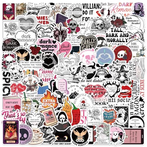 100PCS Dark Romance Stickers for Kindle & Water Bottle | Waterproof, Reusable Smutty Book Decals for...