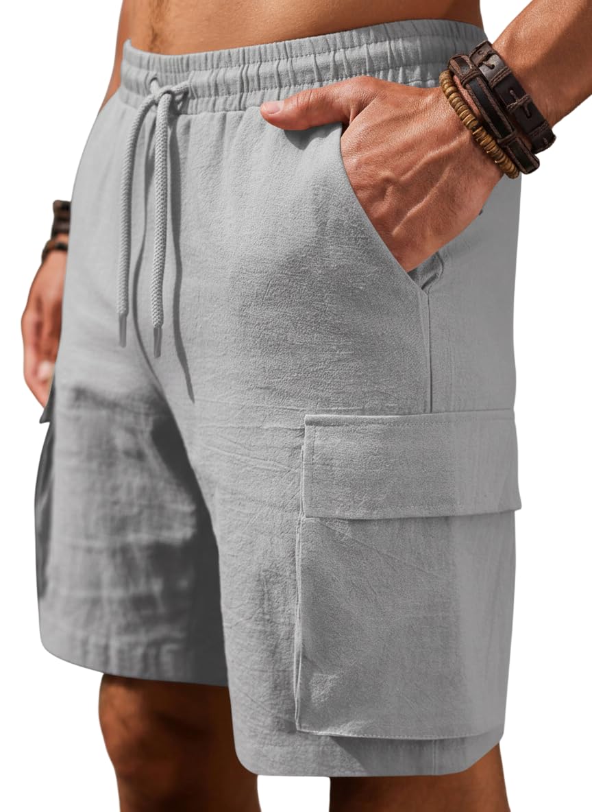 Cotton Cargo Shorts for Men | Cargo Men Short's | Casual Comfort Black Bermuda Pant Shorts | Breathable Chino Half Pant Short's | Perfect for Beach & Summer Outfits