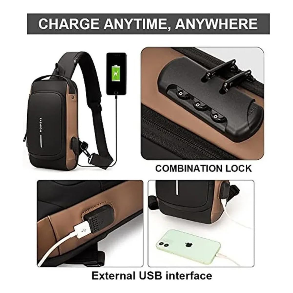 Mochila masculina com cadeado à prova d’água anti-roubo bolsa com porta de carregamento USB bolsa de ombro mochila transversal Preto com Dourado ®Hallure em promoção! Veja a oferta e mais achadinhos de Mochilas & Pastas Masculinas 8 Hoje é o melhor dia para comprar Mochila masculina com cadeado à prova d’água anti-roubo bolsa com porta de carregamento USB bolsa de ombro mochila transversal Preto com Dourado ®Hallure com aquele preço maroto! Promoção! Aproveite a oferta! 8