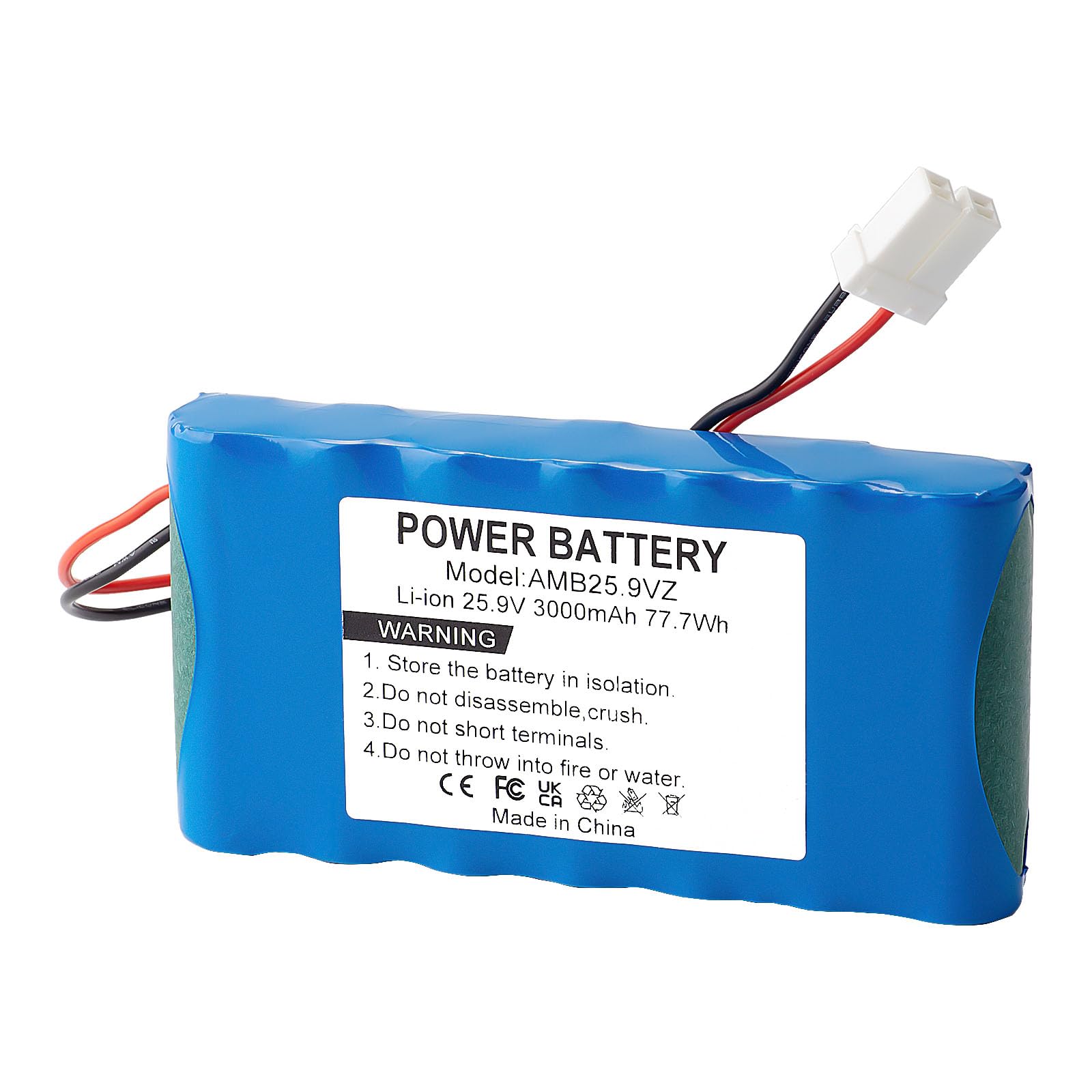 Batteria di ricambio agli ioni di litio da 25,9 V, 3000 mAh, per Ambrogio L15, L15 Deluxe, L20 b, L20 Deluxe, L20 Twenty, L20e Lite, i70, i100S, i130S, Next Tech D1, compatibile con robot