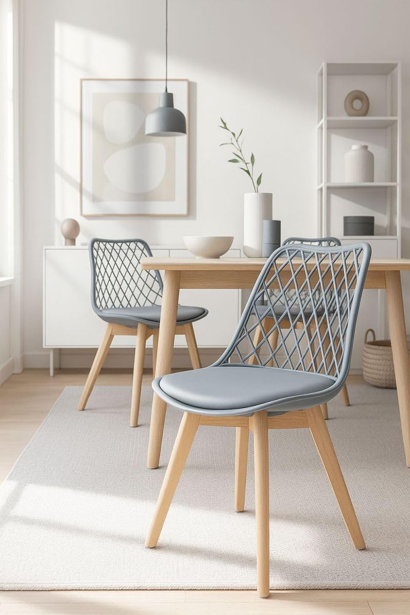 Regalos Miguel - Sillas Comedor - Silla Mima - Gris Claro
