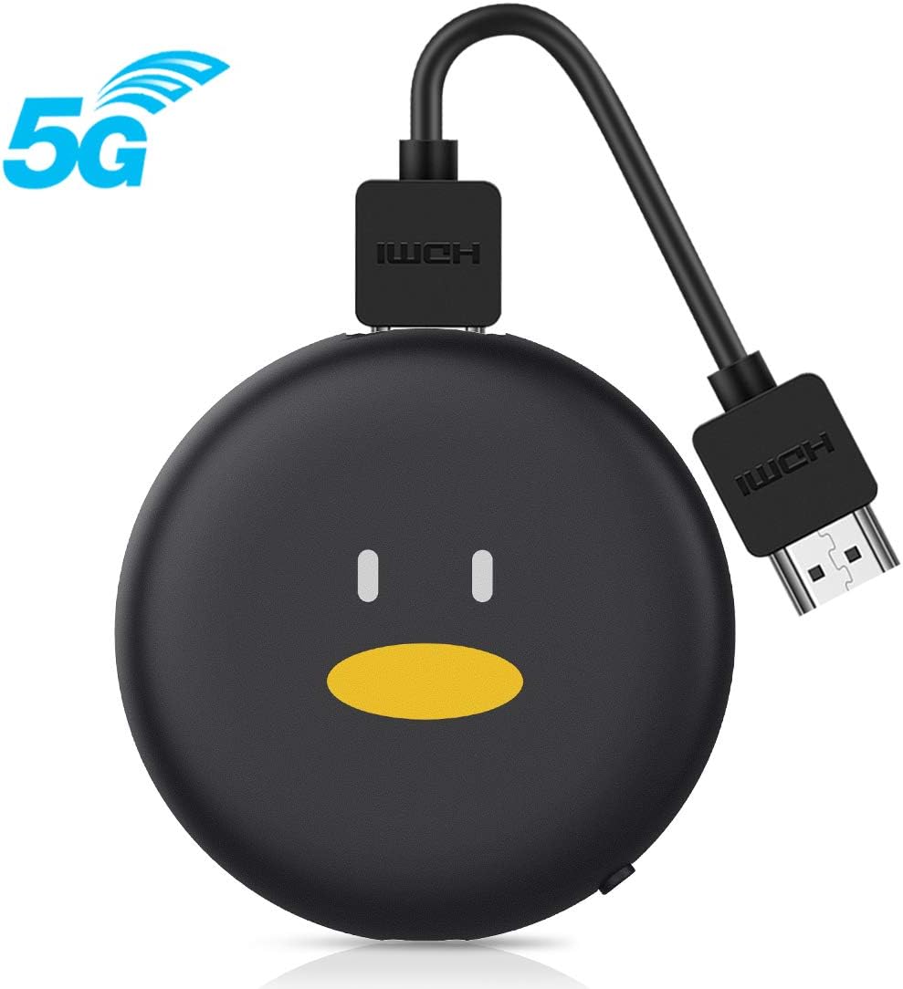 Chromecast,Timoom Wireless Display Dongle 4K 1080P HDMI Portable 5G WiFi TV Reciever Adapter Support Miracast DLNA Airplay for iOS, Android, tablet,Mac,Windows
