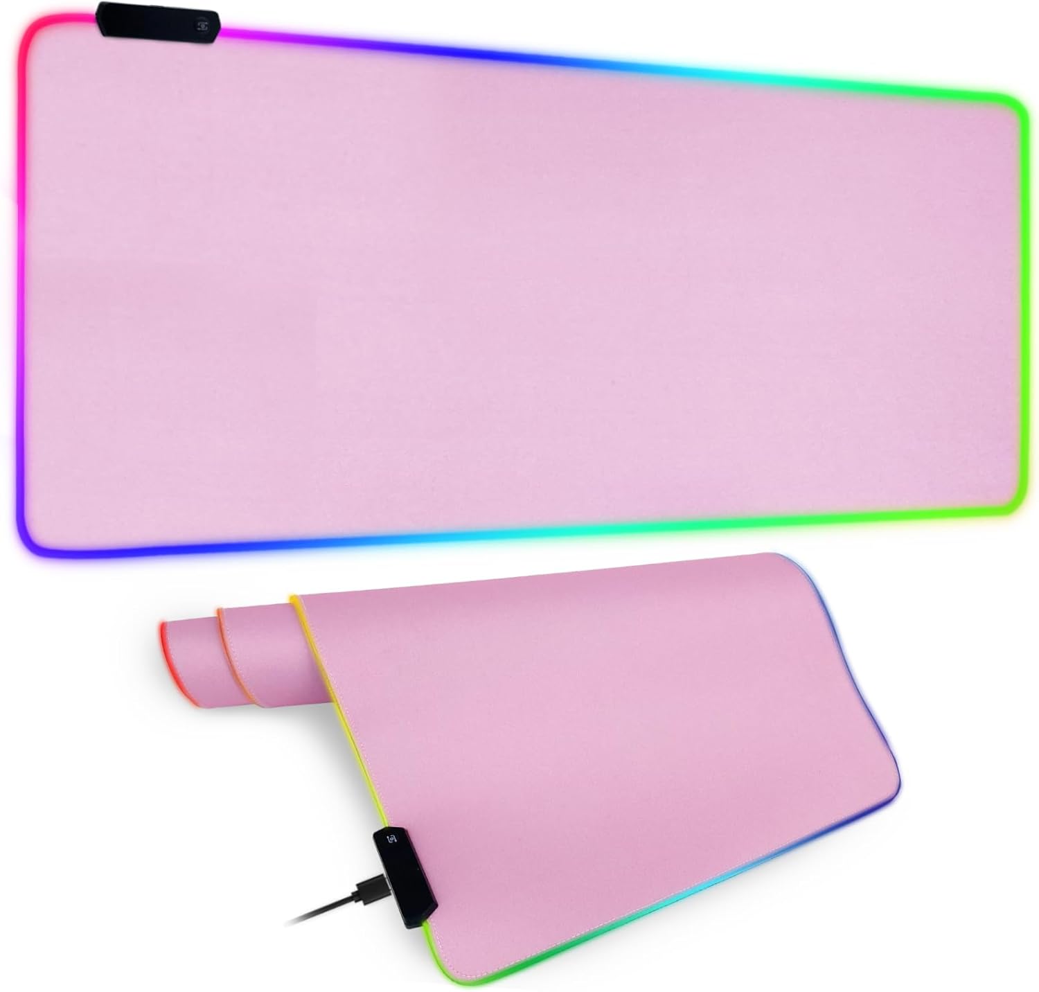 Migazelle RGB Gaming Mouse Pad, Extended Desk Mat 90x40cm 14 Lighting