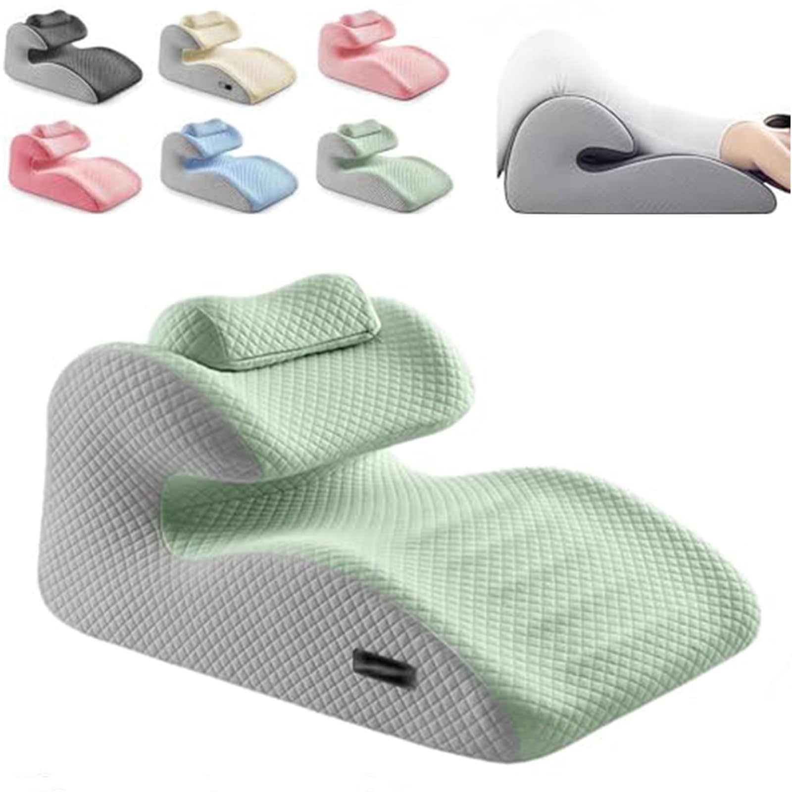 Almohada de cuña de espuma viscoelástica para soporte de espalda, cuello, piernas, cojín ergonómico para parejas, cojín de apoyo multifuncional