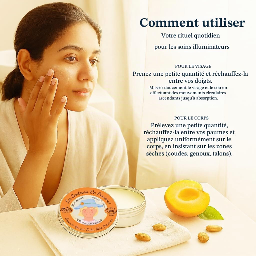 Oleanat Baume D'abricot Bio Soin illuminateur 30ml