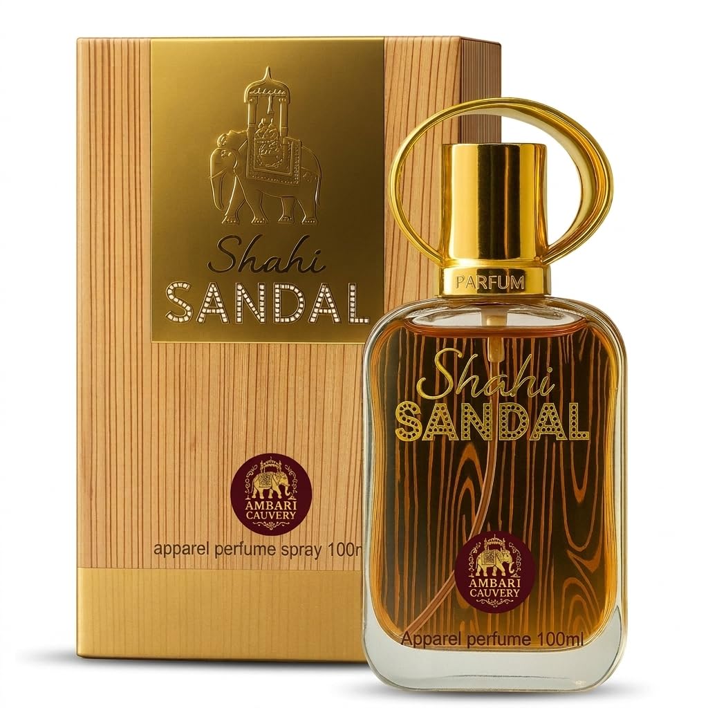 Mysore Shahi Sandalwood Perfume Spray 100ml – Long-Lasting Unisex Fragrance | Pure Indian Sandal Aroma | Natural Attar-Based Scent for Men & Women | Alcohol-Free Parfum-image-6