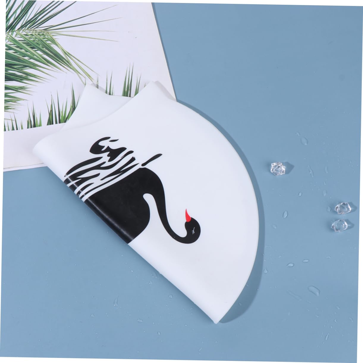 HANABASS Cappello Da Nuoto Cuffie Da Doccia Da Donna Cuffia Da Nuoto Impermeabile Cappelli Da Bagno Per Le Donne Cuffia Da Nuoto Per Adulti Cuffie Da Nuoto Per Donna Nuotata Bianca