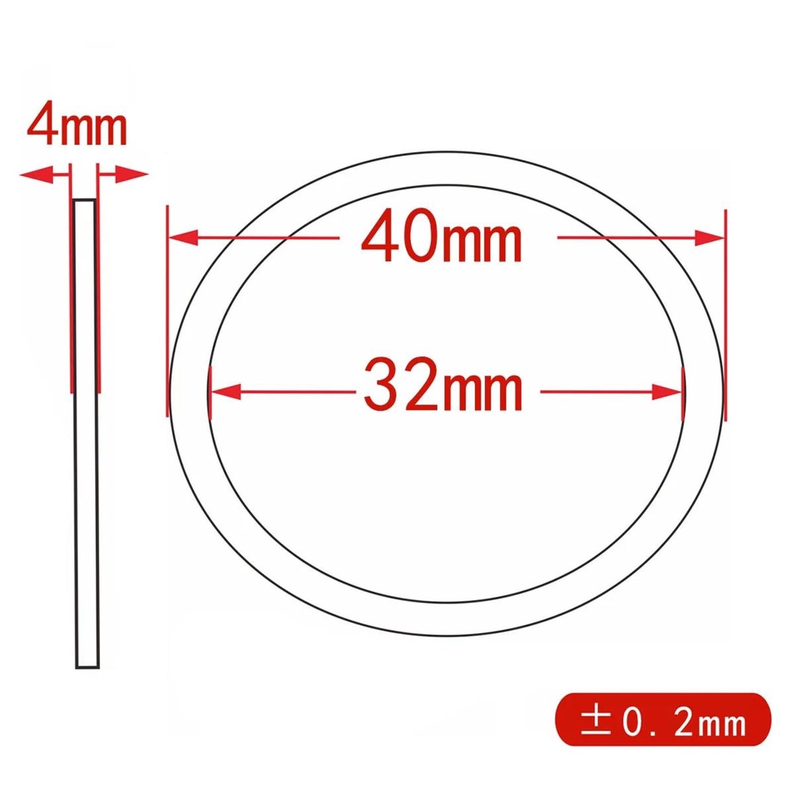 Motor Dichtsatz 40 * 32 Mm Kupferbeschichtete Auspuffdichtung Für Yamaha FZ750 1985-1994, FZR750 1987-1988, FZX750 1987-1989(10 Stück)
