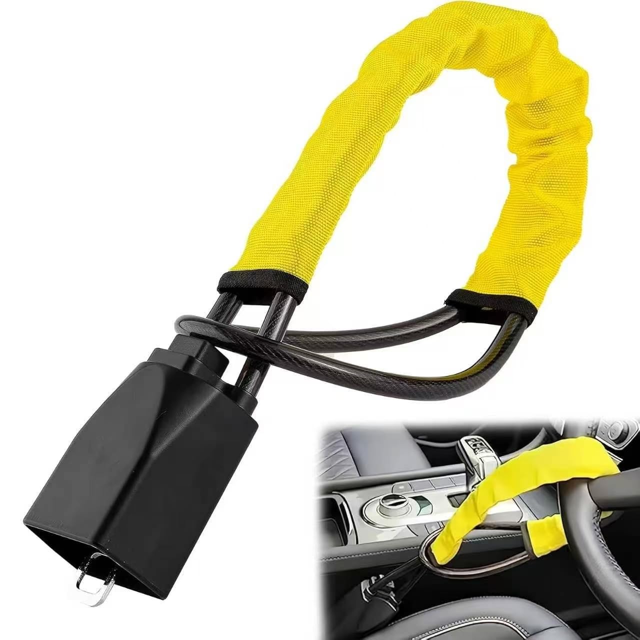 YDSTNiu Steeringwheel Lock for BMW I4 2022-2024, Steering Wheel Bar Theft Protection Lock Auto Vehicle Security Accessories Device