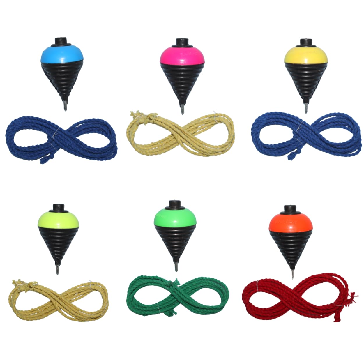 Himavat Plastic Spinning Lattu I with Thread I Bhawra I Latto I Bambaram I Traditional Indian Game I Outdoor Games I Fun & Therapeutic I Toys for Kids & Adults I Pack of (Pack of 6) (B0CLHL383P) Amazon Price History, Amazon Price Tracker