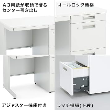 Manufacturer Delivery, Installation, AssemblyKOKUYO Invento Office Desk, Flat Desk, Natural Gray, Office Desk, Work Desk, Width 100 x Depth 70 cm TKG-B107F1N