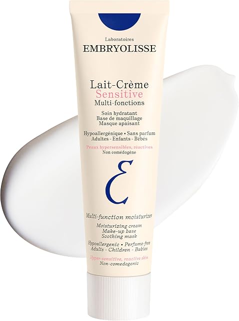 Embryolisse Lait Crème Sensitive Moisturizer. Hypoallergenic Face & Body Cream for All Skin Types With Aloe Vera & Shea Butter. Fragrance-Free & Suitable for Sensitive Skin