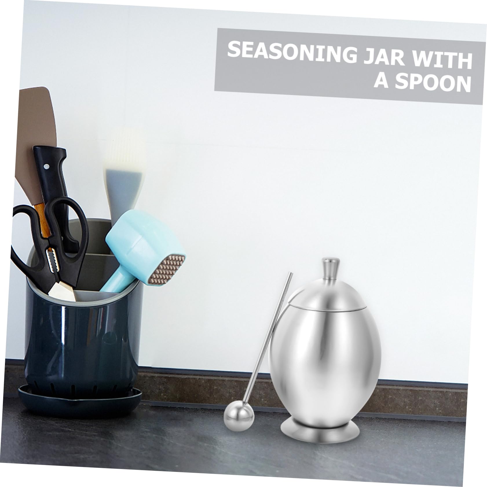 Unomor Sugar Dispenser Tray Sugar Container Lid Seasoning Jar Milk Sugar Organizer Set for Home Dec