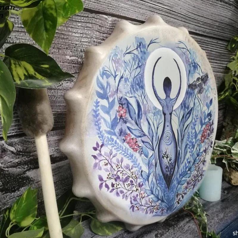 Tambor Chamánico Artesanal 25 cm LIOONS miniatura 7