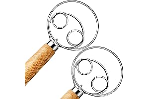 2-Pack Danish Dough Whisk: Elevate Your Sourdough Baking Adventures