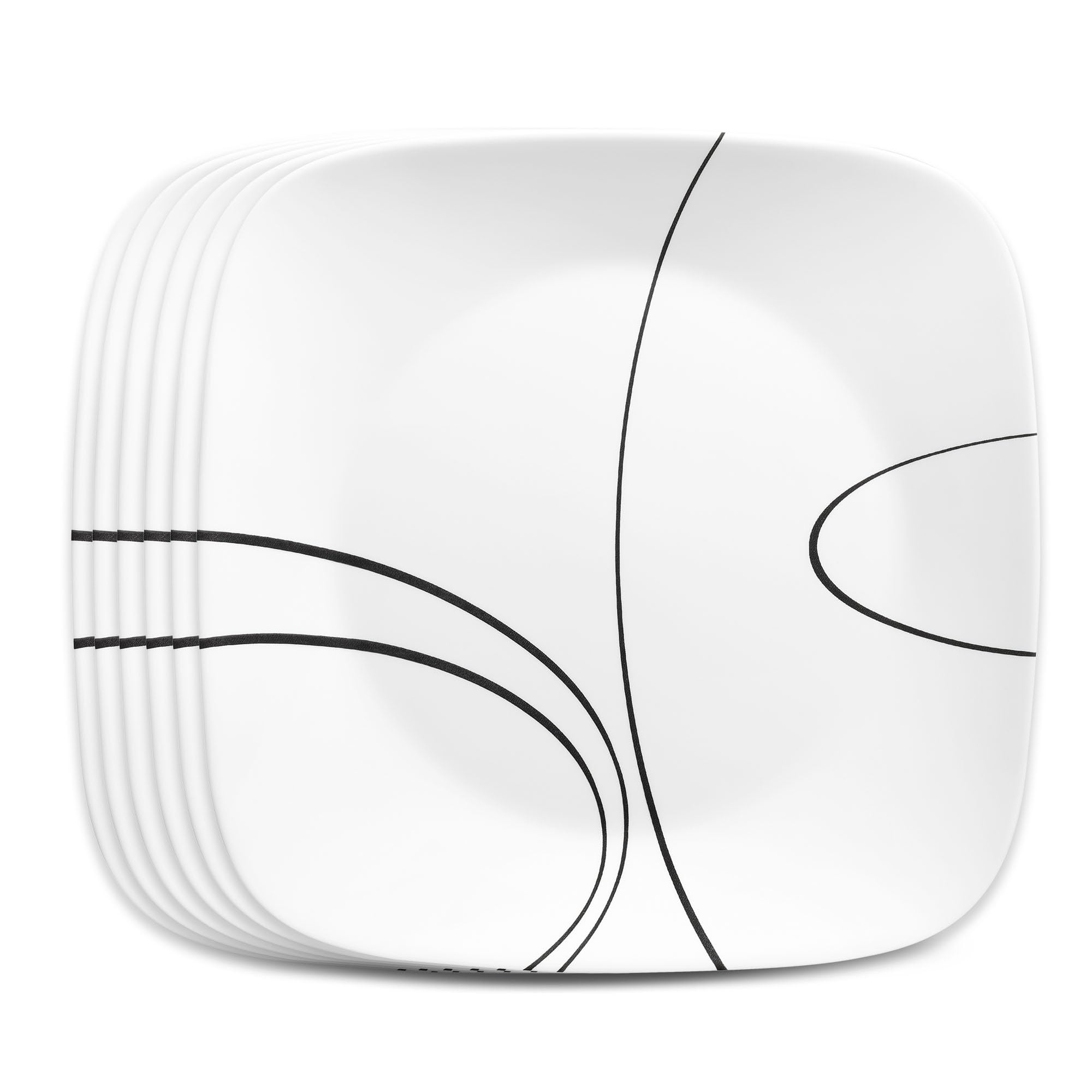 Corelle Vajilla, 6 platos, diseño de líneas
