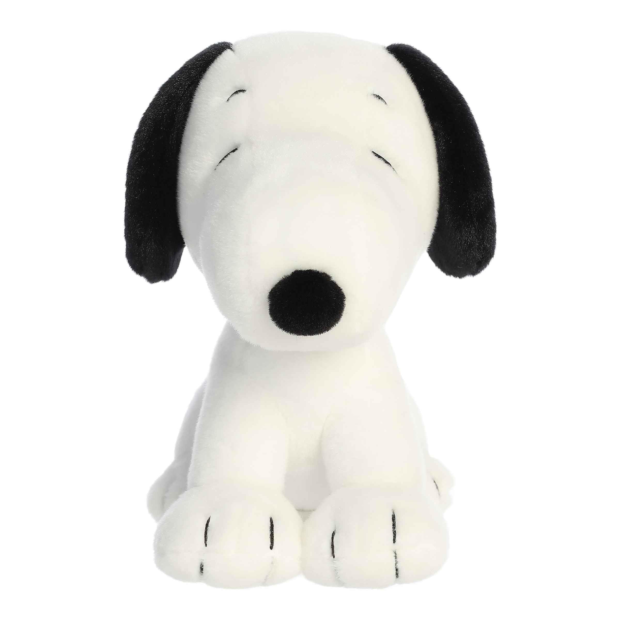 Aurora® Adorable Peanuts® Snoopy Stuffed Animal - Officially Licensed Toys for All Snoopy Fans - Nostalgic Gift for Adults and Birthday Celebrations - Seated 7.5 Inches