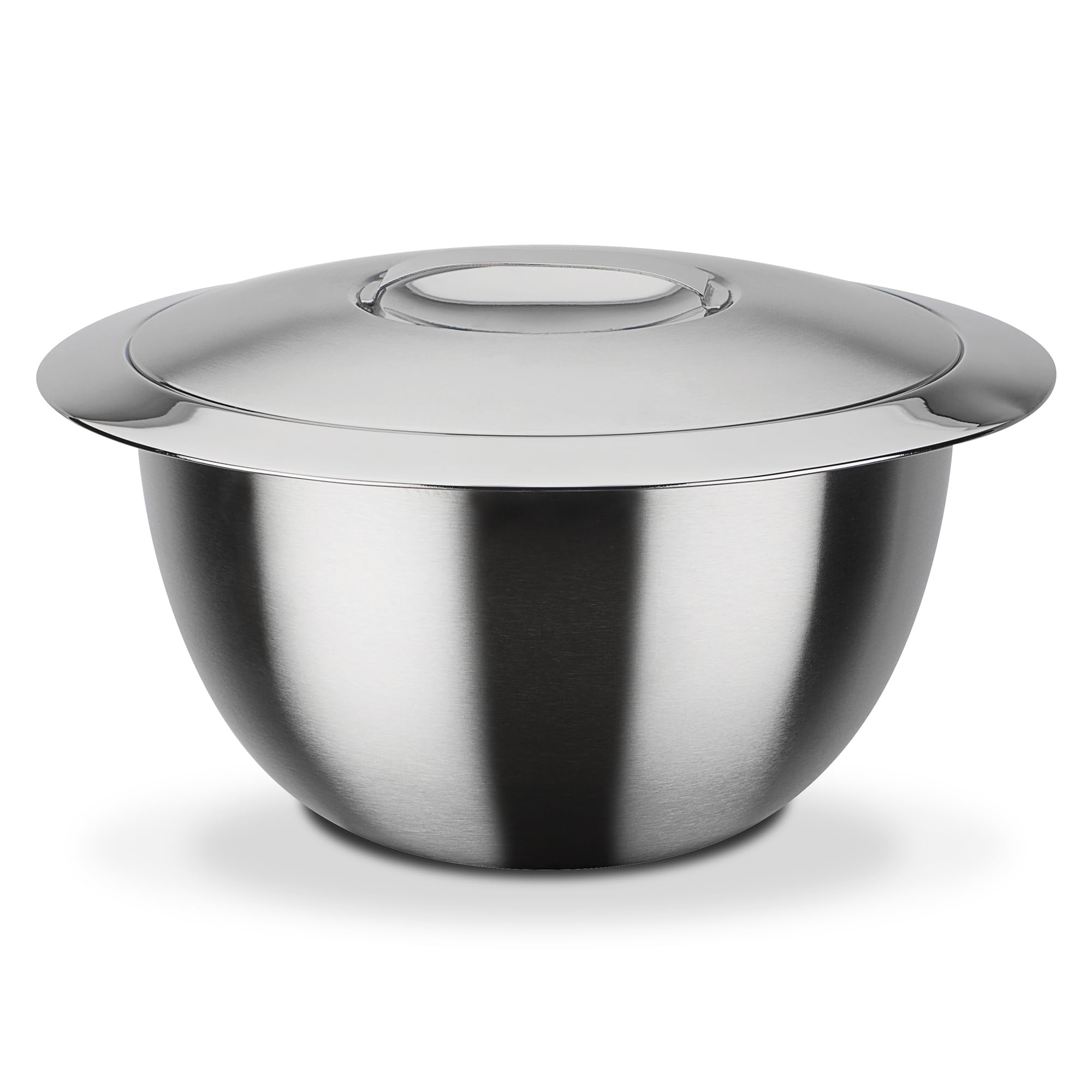 GSW 552387 Thermoschüssel mit Deckel, Edelstahl rostfrei - ⌀20 cm, Silber