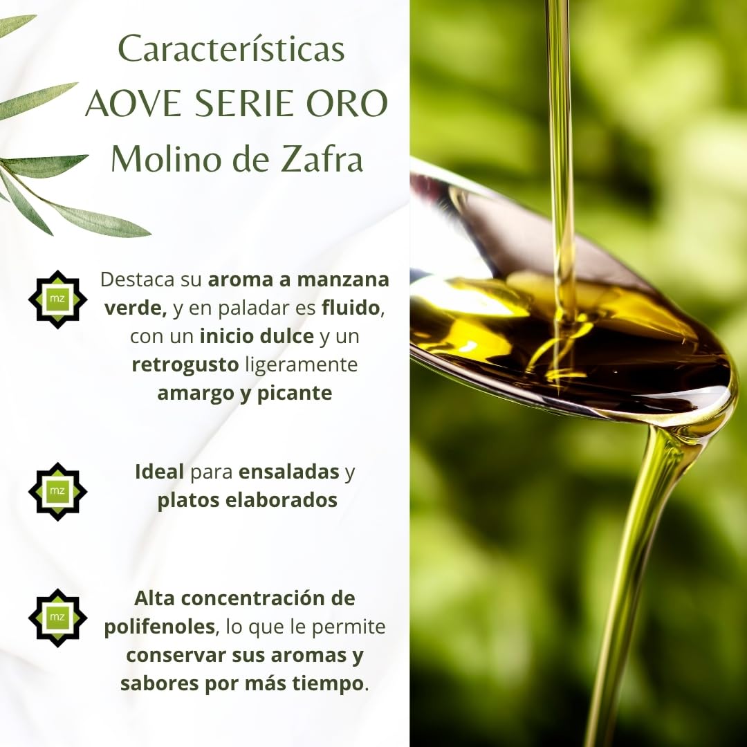 Aceite de Oliva Virgen Extra 2 Litros SERIE ORO Sin Filtrar | AOVE 100% Reserva Familiar Molino de Zafra Premium | Cosecha Tradicional, Primera Prensada en Frío y Calidad Gourmet