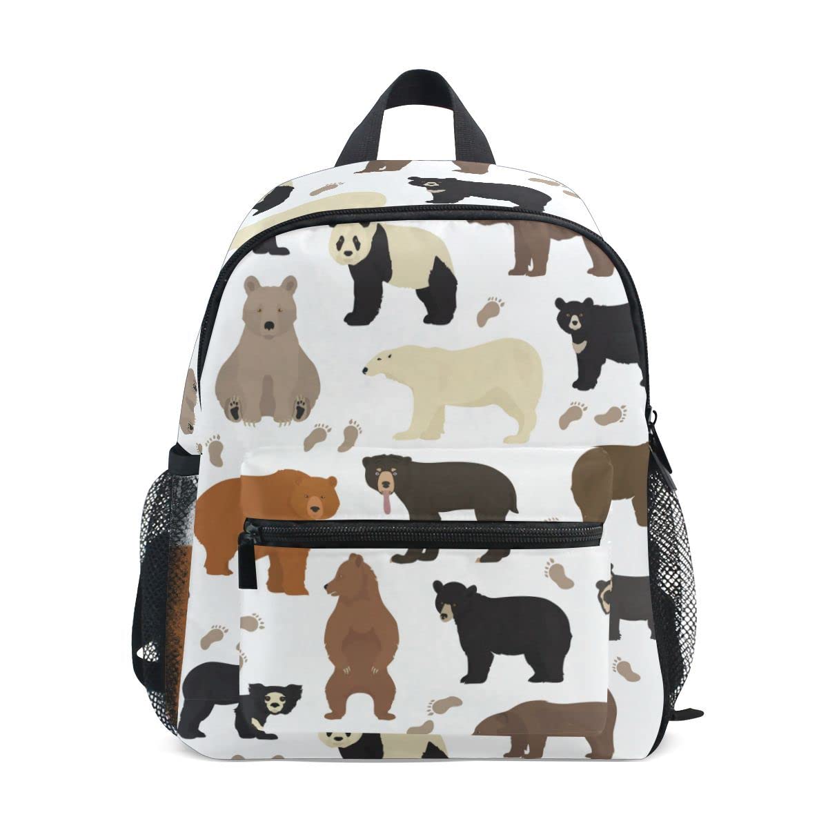 Fisyme Toddler Backpack Bears School Bag Kids Backpacks for Kindergarten Preschool Nursery Girls Boys, S