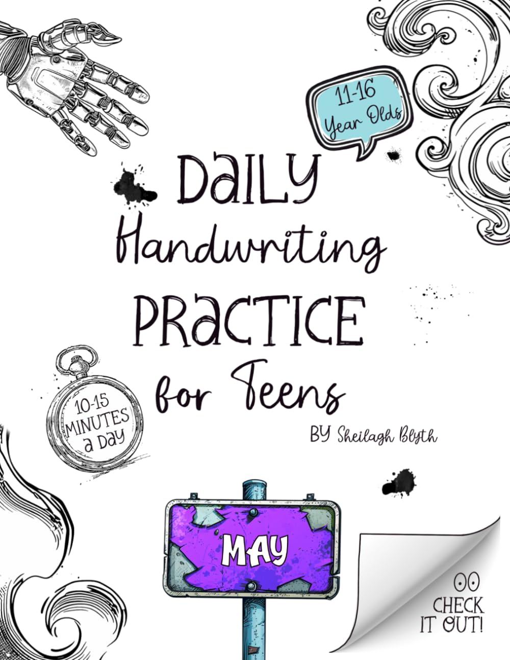 Daily Handwriting Practice Workbook for Teens - May: Improve handwriting skills, a workbook for 11 to 16 year olds