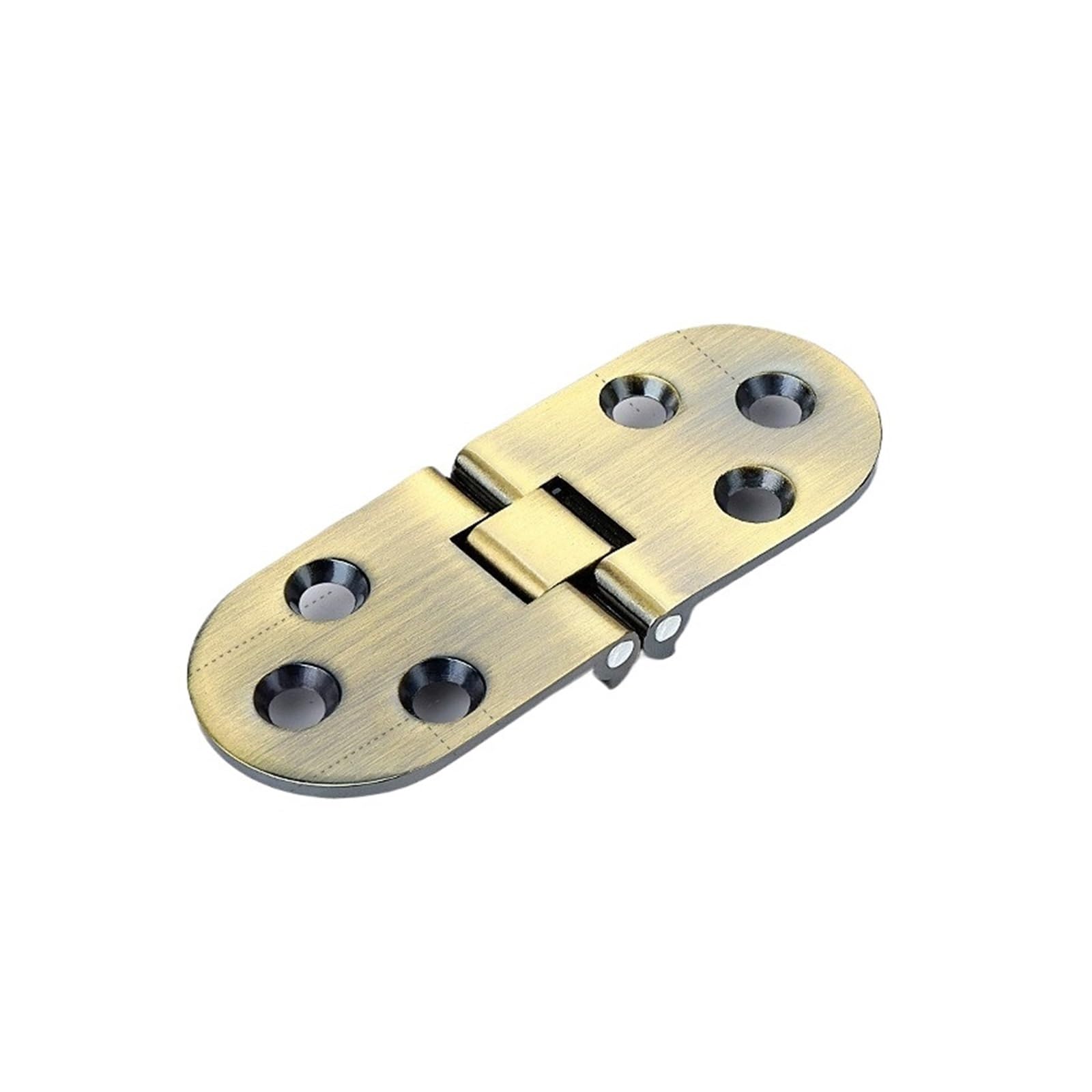 Cbtyacvlp D-10Pcs 10 Pack Zinc Alloy Flap Hinge Thickened 180 Degree Folding For Cabinet Hardware Hidden Door(D-10Pcs)