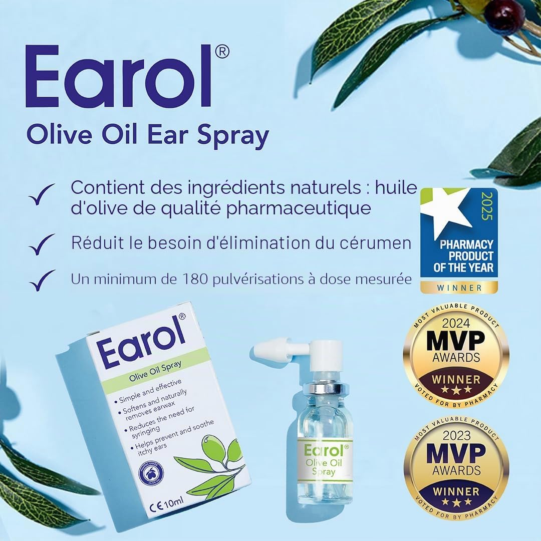 Earol Spray d'huile d'olive 10ml