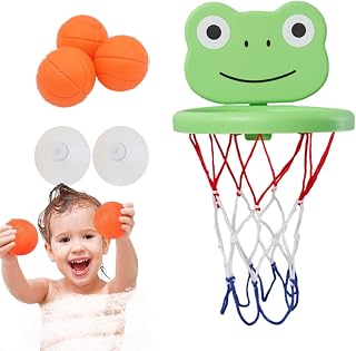Bath Basketball Hoop, Basketball Bath Toy,Cartoon juguete de baloncesto para bebés de dibujos animados - Juego de baño de agua portátil para el juego de baño interactivo para el dormitorio de jardín d