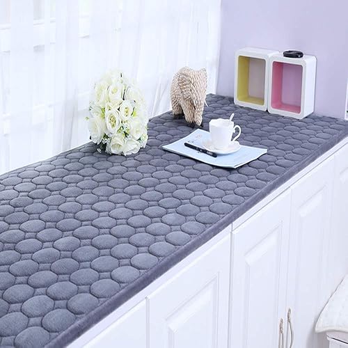 Phatoge Cojín para ventana de bahía, patrón circular, antideslizante, de terciopelo de cristal, para ventana, tatami, cojín de sofá utilizado para