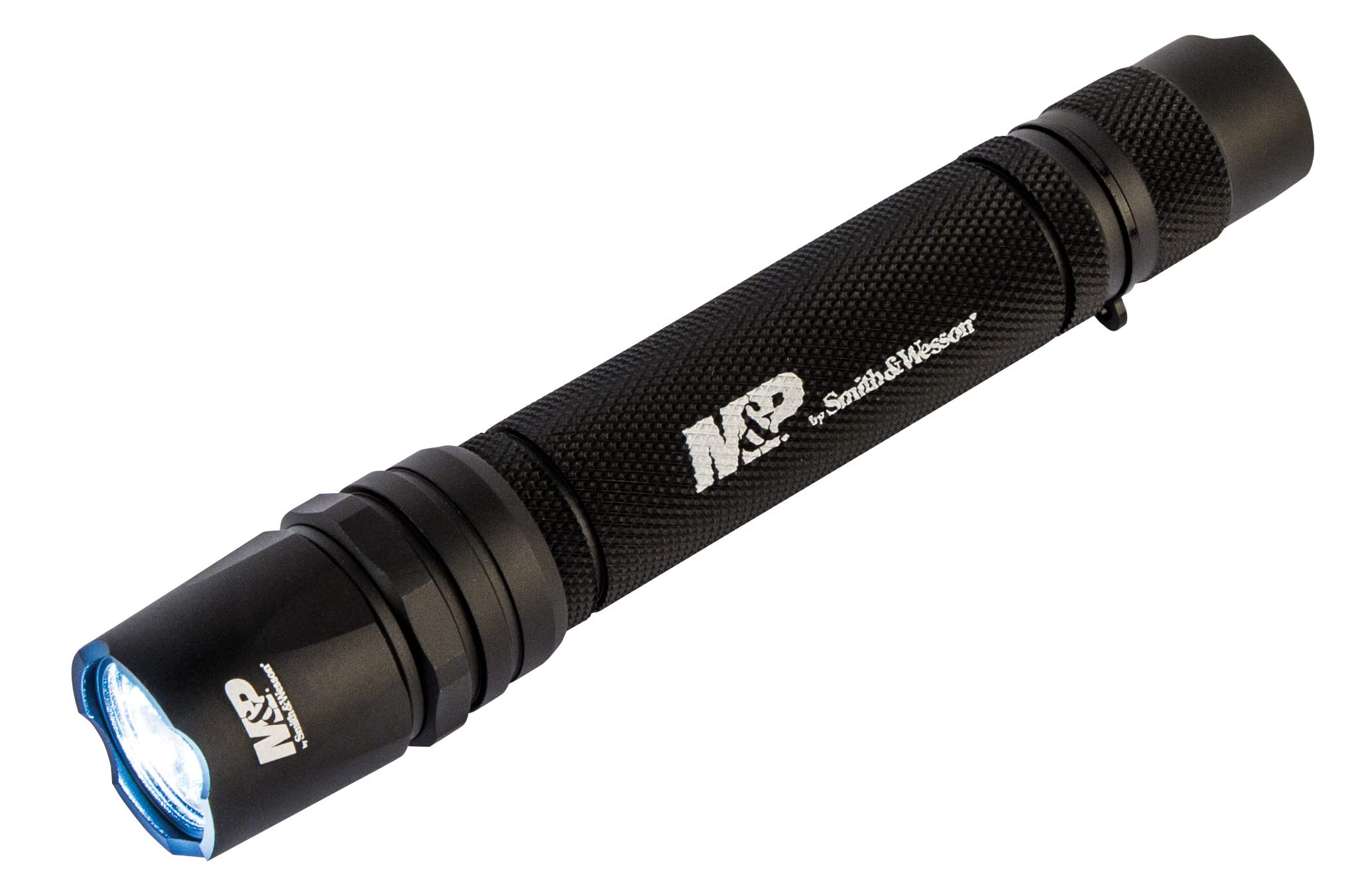 Smith & Wesson M&P Delta Force MS 2xAA 380 Lumen Flashlight with 4 Modes, Waterproof Construction and Memory Retention for Outdoor, Tactical and