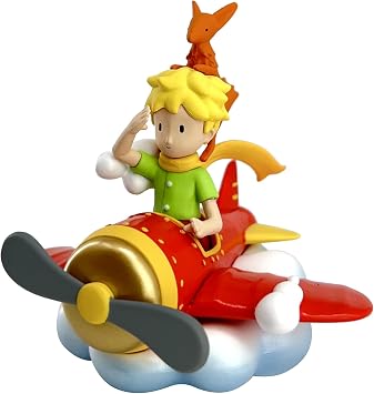 Plastoy Figurine The Little Prince and The Fox in Plane M, Black