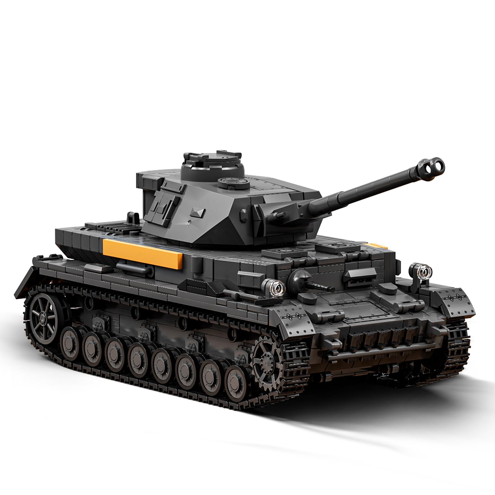 Brihappen Military Tank Building Blocks Sets for Adult WW2 German IV Heavy Tank Collection Model Construction Toys