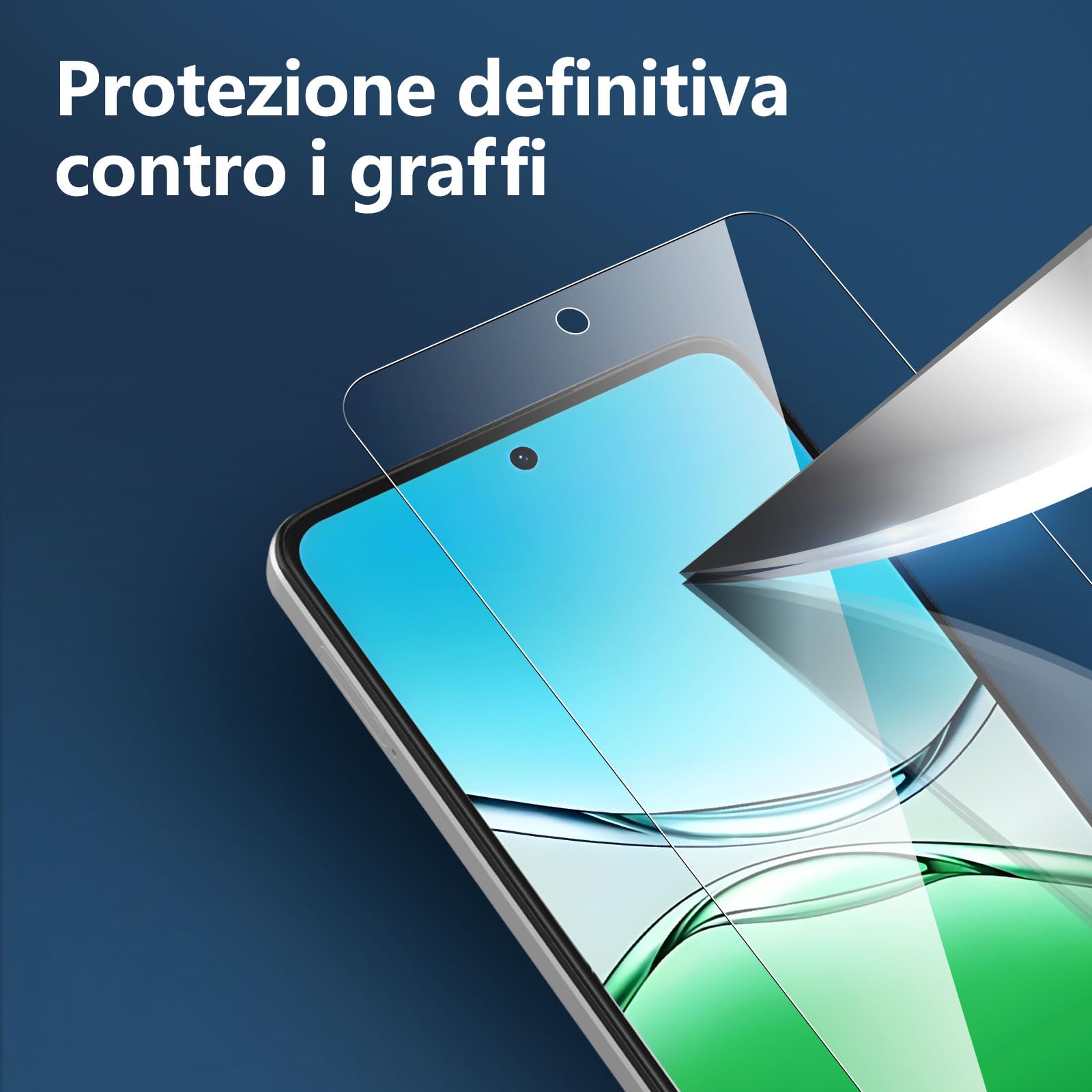NEW'C 3 Pezzi, Vetro Temperato per Oppo Reno 7, Pellicola Prottetiva Anti Graffi