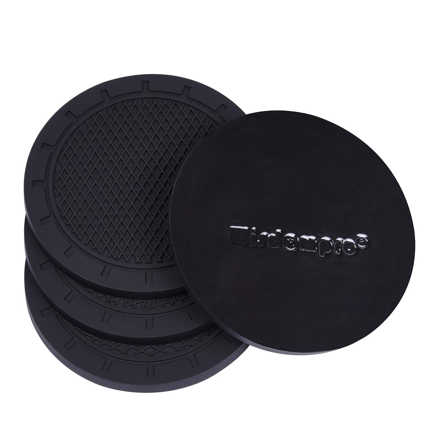 Sottobicchieri per Auto Tappetino Antiscivolo per Portabicchieri Sottobicchieri Universali per Auto Accessori Interni del Veicolo 7 cm Diametro PVC Spessore Coaster Portabicchieri per Auto