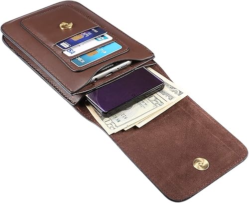 Miniatura 3 de Funda doble para teléfono celular, funda grande para teléfono inteligente con trabillas para cinturón, tarjetero para Samsung Galaxy Note 20 Note