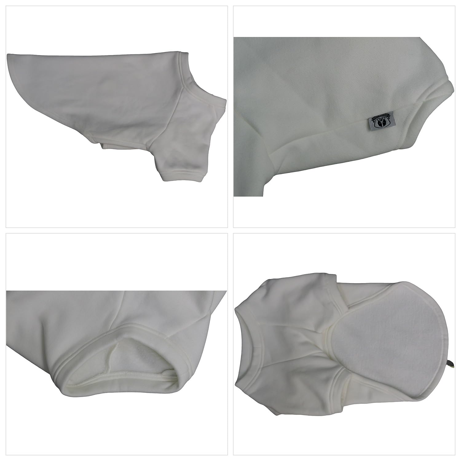 Lovelonglong Sweatshirt Cold Weather Pullover Autumn and Winter T-Shirts for Small Medium Large Size Dogs Off-White 2XL