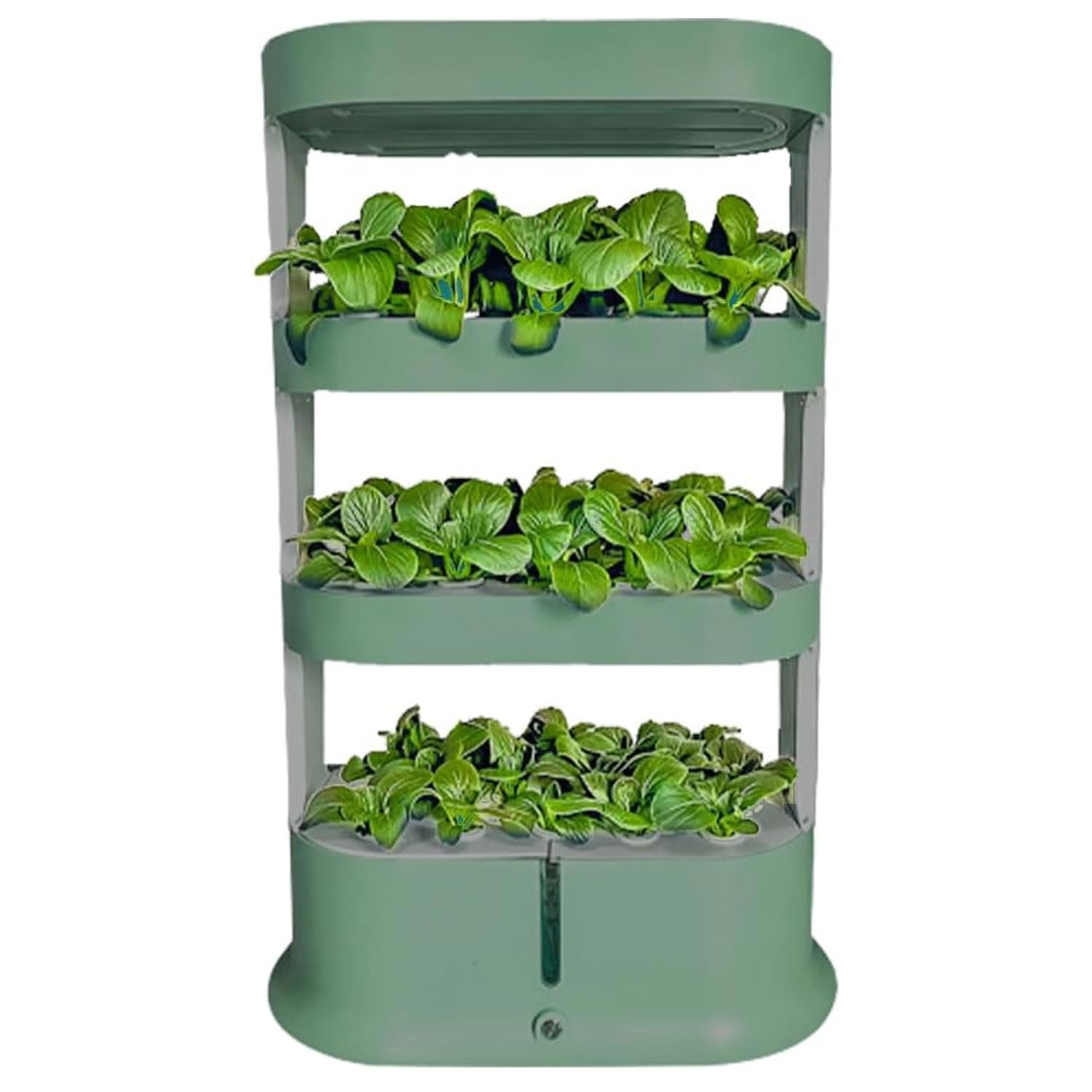 Kit de Sistema de Cultivo hidropónico for jardín, Torre de Cultivo hidropónico de 48 cápsulas con luz de Crecimiento LED y riego automático, Sistema automático de jardinería Interior(Green)