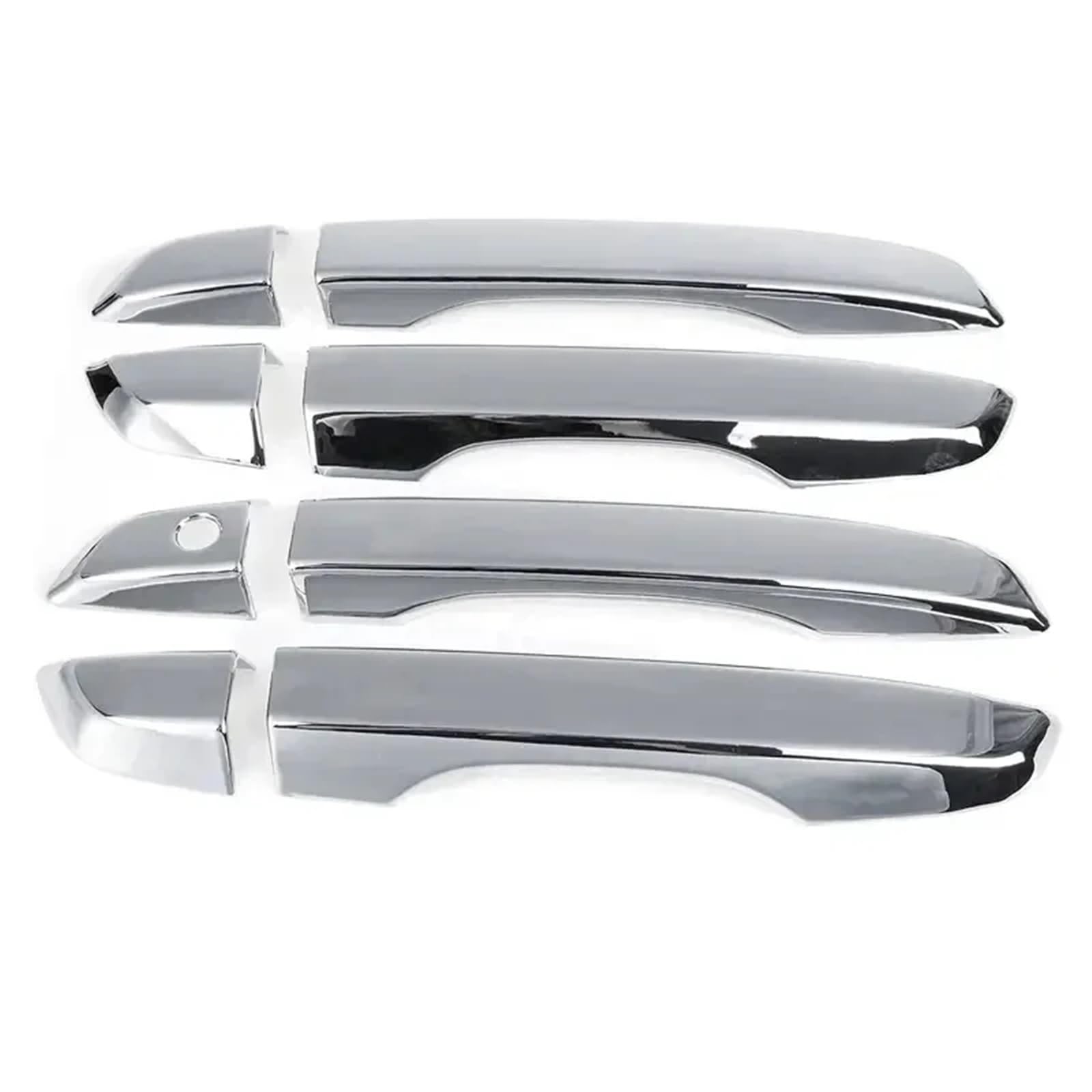 Vdifsvb B Silver For Civic 10Th Gen 2016 2017 2018 2019 2020 2021 Car Exterior Door Handle Moulding Cover Trim W/Keyless Entry Decor Side Exterior Door Handle(B Silver)