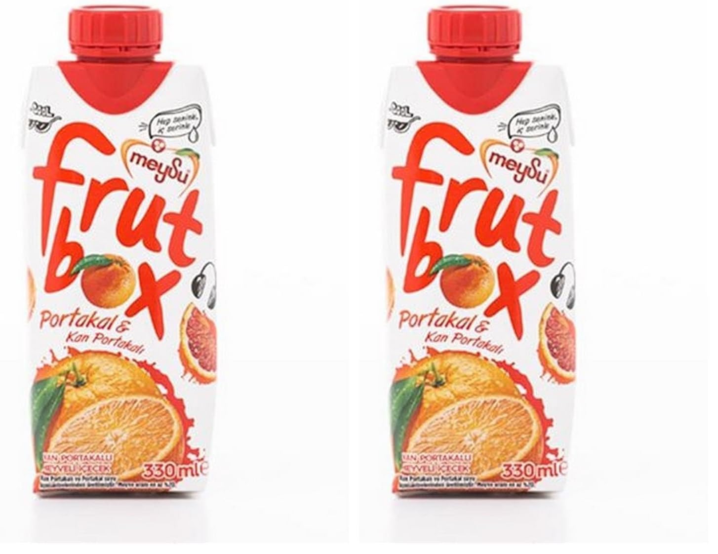Meysu 330 Mililitre Frutbox Portakal Meyveli İçecek 2li paket
