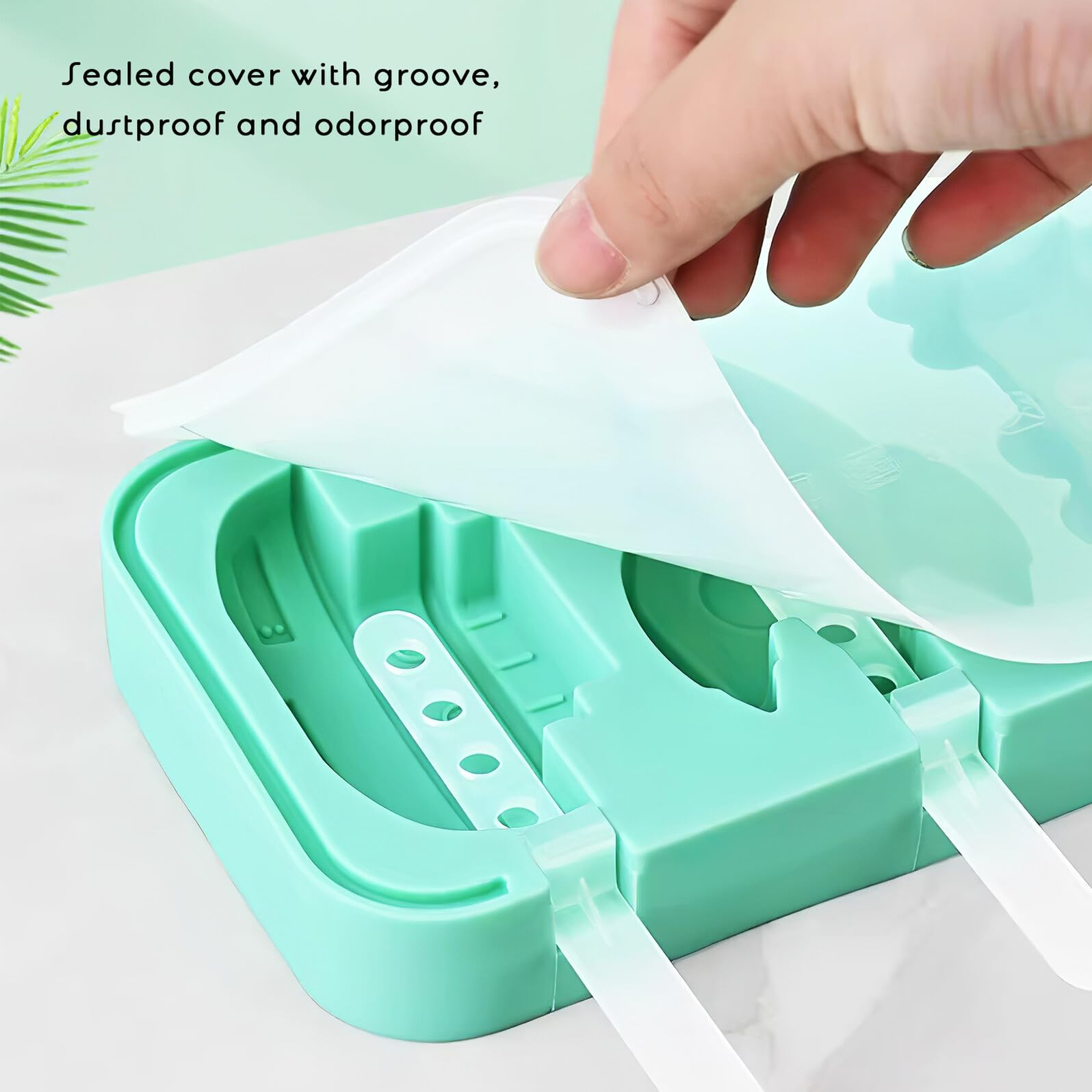 2 Pièces Moules à Glace Silicone Réutilisables avec Couvercles Formes Animaux et Véhicules Moules pour Esquimaux DIY Faciles à Démouler et Nettoyer Sécurité Alimentaire