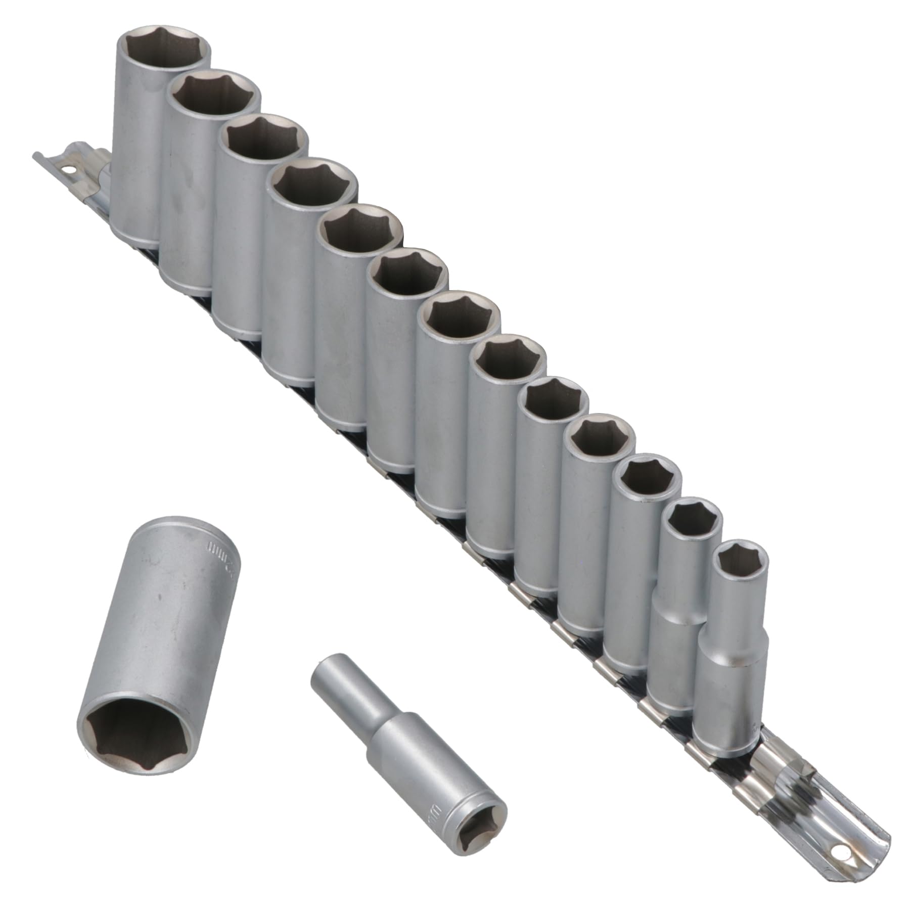 Douilles profondes 3/8 en acier CRV 8-22mm pour le serrage en profondeur